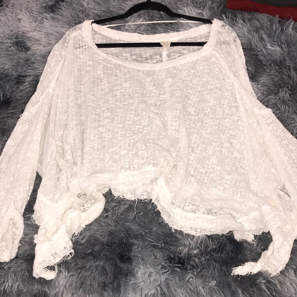 We the free white sweater